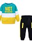 billige Sett med klær for guttebabyer-Baby Boys&#039; Basic Casual Daily Sports Cotton Print Fruit Long Sleeve Regular Clothing Set Green Red / Toddler