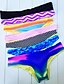 cheap Bikini Bottoms-Women&#039;s Swimwear Beach Bottom Normal Swimsuit Novelty Color Block Black Yellow Blue Purple Green Halter Neck Bathing Suits Sports