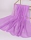 billige Tilbehør til kvinder-Dame Basale Chiffon Rektangulært tørklæde - Ensfarvet