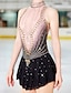 abordables Robes de Patinage Artistique-Robe de Patinage Artistique Femme Fille Patinage Robes Tenue Violet Blanc / Blanc Jaune et jaune Dos ouvert Spandex Micro-élastique Entraînement Tenue de Patinage Classique Cristal / Stras Sans