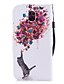 cheap Samsung Cases-Case For Samsung Galaxy J5 (2017) Wallet / Card Holder / Shockproof Full Body Cases Cat / Butterfly Hard PU Leather
