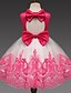 Χαμηλού Κόστους Βρεφικά Φορέματα για Κορίτσια-Μωρό Κοριτσίστικα Βασικό Συνδυασμός Χρωμάτων Αμάνικο Φόρεμα Βυσσινί / Νήπιο