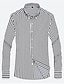 cheap Men&#039;s Button Down Shirts-Men&#039;s Dress Shirt Button Down Shirt Collared Shirt Black White Red Long Sleeve Striped Classic Collar Wedding Daily Clothing Apparel