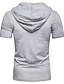 お買い得  メンズカジュアルTシャツ-男性用 シャツ Tシャツ 平織り シャツカラー EU / USサイズ 半袖 レースアップ 衣類 エッセンシャル