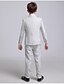 levne Obleky pro nositele prstenů-Stříbrná Polyester taft Oblek pro mládence - 5 kusů Obsahuje Vesta