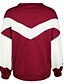 cheap Sweaters &amp; Cardigans-Women&#039;s Sweatshirt Color Block Fashion Basic Wine Purple Gray S M L XL / Spring / Fall / Winter