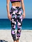 cheap Leggings-Women&#039;s Sporty Legging Camo / Camouflage Print Mid Waist Purple S M L / Winter / Skinny