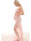 Χαμηλού Κόστους Φορέματα Εγκυμοσύνης-Γυναικεία Μακρύ Εγκυμοσύνη Ανθισμένο Ροζ Φόρεμα Καθημερινά Εφαρμοστό Τ M