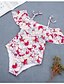 cheap Women&#039;s Swimwear-Women&#039;s Swimwear One Piece Asian Size Swimsuit Floral Light Blue Black Pink Red Gray Bathing Suits