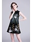 cheap Special Occasion Dresses-Casual Dress A-Line Jewel Neck Short / Mini Jersey Dress with Embroidery by LAN TING Express