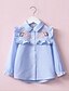Χαμηλού Κόστους Μακό μπλουζάκια και Μπλούζες-Παιδιά Νήπιο Κοριτσίστικα Ενεργό Βασικό Ριγέ Φλοράλ Μακρυμάνικο Μπλούζα Ανθισμένο Ροζ