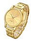 cheap Couple Watches-Couple&#039;s Dress Watch Wrist Watch Gold Watch Quartz Silver / Gold Stopwatch Casual Watch Analog Fashion - Gold Silver