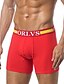 abordables Sous-vêtements exotiques homme-Homme Taille Asiatique Boxers - Imprimé Taille médiale Blanc Noir Rouge L XL XXL