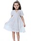 cheap Dresses-Girls&#039; Short Sleeve Solid Colored 3D Printed Graphic Dresses Basic Knee-length Polyester Dress Kids Cut Out