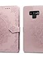 olcso Samsung-tokok-Case Kompatibilitás Samsung Galaxy Note 9 Kártyatartó / Flip Héjtok Egyszínű Kemény PU bőr