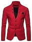 Недорогие Блейзер и куртка-мужской пиджак тонкий однотонный черный белый красный 2024