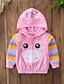 cheap Baby Girls&#039; Outerwear-Baby Girls&#039; Active Basic Cotton Print Print Jacket &amp; Coat Blushing Pink Fuchsia Gray / Toddler