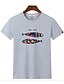 cheap Men&#039;s Tees &amp; Tank Tops-Men&#039;s T shirt Graphic Plus Size Round Neck Tops Cotton White Black Gray