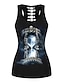 cheap Tank Tops &amp; Camis-2019 New Arrival Tanks &amp; Camisoles Women&#039;s Slim Tank Top - Solid Colored Print Silver M Débardeur Femme