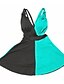 cheap One-piece swimsuits-Women&#039;s Basic Green White Red Skirt One-piece Swimwear - Color Block M L XL Green