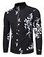 cheap Men&#039;s Jackets &amp; Coats-Men&#039;s Daily Regular Jacket, Geometric Round Neck Long Sleeve Polyester Black / Slim