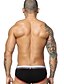 abordables Ropa interior masculina exótica-Hombre Slip - Estampado Baja cintura Negro Rojo Gris L XL XXL