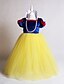 ieftine Rochii-Kids Toddler Girls&#039; Vintage Sweet Patchwork Long Sleeve Midi Dress Yellow