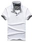 billige Poloskjorter til herrer-Herre Ensfarget Polo Topper Skjortekrage Hvit Rosa Marineblå
