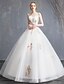 billige Brudekjoler-A-Line Wedding Dresses Strapless Maxi Lace Organza Tulle Strapless Country Romantic Sparkle &amp; Shine with Beading Appliques 2020