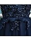 abordables Robes de demoiselle d&#039;honneur-Trapèze Bijoux Longueur Sol Tulle Robe de Demoiselle d&#039;Honneur  avec Dentelle