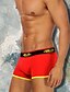 cheap Men&#039;s Exotic Underwear-Men&#039;s Split Boxers Underwear Low Waist Light Blue Yellow Red M L XL