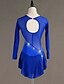 cheap Ice Skating Dresses , Pants &amp; Jackets-Figure Skating Dress Women&#039;s Girls&#039; Ice Skating Dress Outfits Royal Blue Mesh Spandex Practice Professional Competition Skating Wear Anatomic Design Quick Dry Handmade Classic Crystal / Rhinestone