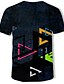 preiswerte T-Shirts &amp; Tank Tops für Herren-Men&#039;s 3D T-shirt Print Tops Round Neck Black