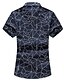 cheap Men&#039;s Shirts-Men&#039;s Plus Size Striped Shirt White / Navy Blue / Light Blue