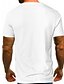 abordables Camisetas 3D de hombre-Hombre Camiseta Camisa Graphic Músculo Escote Redondo Estampado Tops Músculo Blanco