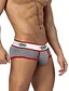 cheap Men&#039;s Exotic Underwear-Men&#039;s Basic Briefs Underwear - EU / US Size Mid Waist White Blue Red M L XL