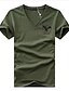 abordables Camisetas y camisas de tirantes de hombre-Hombre Estampado - Algodón Camiseta, Escote en Pico Gráfico Negro