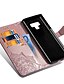 abordables Carcasas Samsung-Funda Para Samsung Galaxy Note 9 Soporte de Coche / Flip Funda de Cuerpo Entero Un Color Dura Cuero de PU