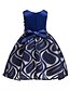 preiswerte Kleider-Mädchen&#039; Ärmellos Patchwork Jacquard 3D-gedruckte Grafik Kleider Aktiv Süß Baumwolle Polyester Kleid kinderkleidung Baby Gitter Patchwork Bestickt