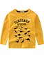 billige T -skjorter og skjorter-Barn Gutt Bluse Langermet Dinosaur Stripet Trykt mønster Barn Topper Grunnleggende Hvit Gull Grå