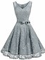 billige Kjoler til kvinner-Women&#039;s A Line Dress Pink Gray Wine L XL XXL