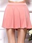 billiga Underdelar i plusstorlekar-Women&#039;s Basic Mini Swing Skirts Solid Colored Pleated