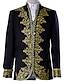 cheap Historical &amp; Vintage Costumes-Prince Baroque Victorian Medieval 18th Century Napoleon Jacket Coat Pants Cosplay Costume Blazer Jacket &amp; Pants Tuxedo Suits &amp; Blazers Tailcoat Men&#039;s Costume Vintage Cosplay Party Evening Party / Top