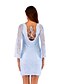 זול שמלות להריון-Women&#039;s Maternity Sophisticated Elegant Above Knee A Line Sheath Dress - Solid Colored Backless Lace up Black Light Blue White S M L XL