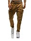 tanie Bojówki-męskie portowe spodnie dresowe mieszanka sznurkiem klasyczne spodnie joggery kieszenie na suwak spodnie cargo
