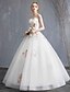 billige Brudekjoler-A-Line Wedding Dresses Strapless Maxi Lace Organza Tulle Strapless Country Romantic Sparkle &amp; Shine with Beading Appliques 2020