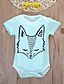 cheap Baby Boys&#039; One-Piece-Baby Boys&#039; Active Basic Cotton Print Geometric Stylish Animal Pattern Printing Short Sleeves Bodysuit Light Blue / Toddler