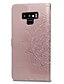 billige Samsung-etui-Etui Til Samsung Galaxy Note 9 Kortholder / Flipp Heldekkende etui Ensfarget Hard PU Leather