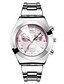 cheap Quartz Watches-Women&#039;s Sport Watch Dress Watch Wrist Watch Quartz Elegant Creative Cool Word / Phrase Analog White Black Blue / One Year / Stainless Steel