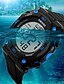 abordables Relojes digitales-SKMEI Hombre Reloj Digital Digital Moda Resistente al Agua Calendario Cronómetro Digital Negro Rojo Azul / Cuero Sintético Acolchado